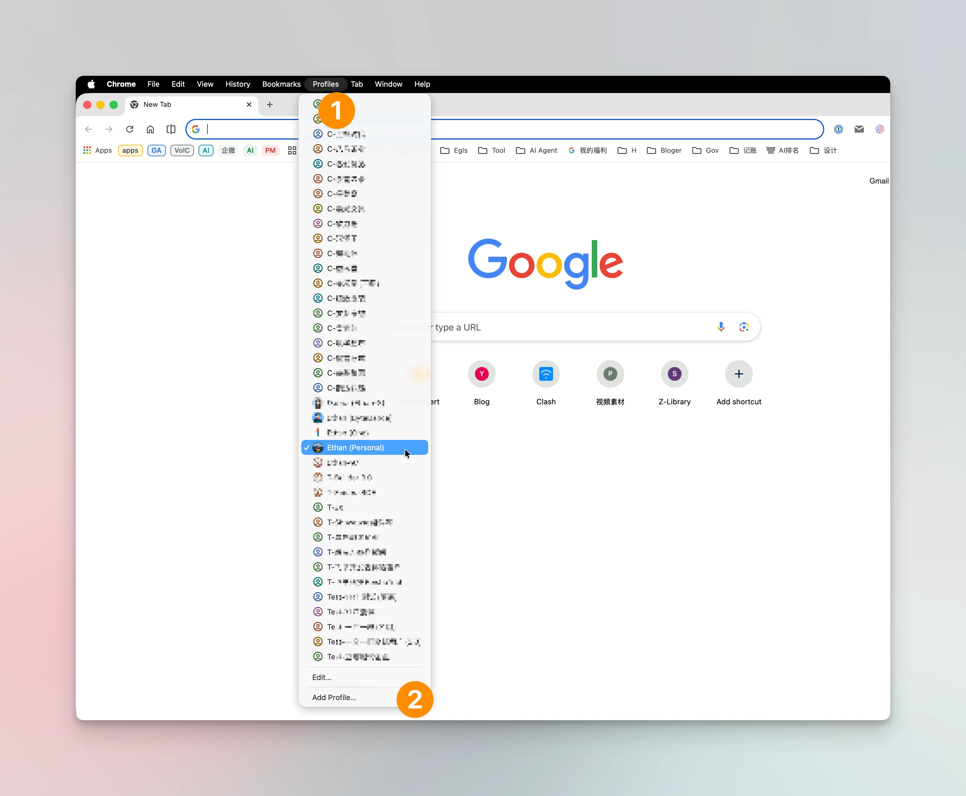 Chrome profiles