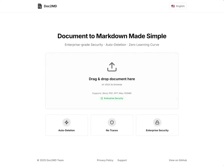 doc2md project preview